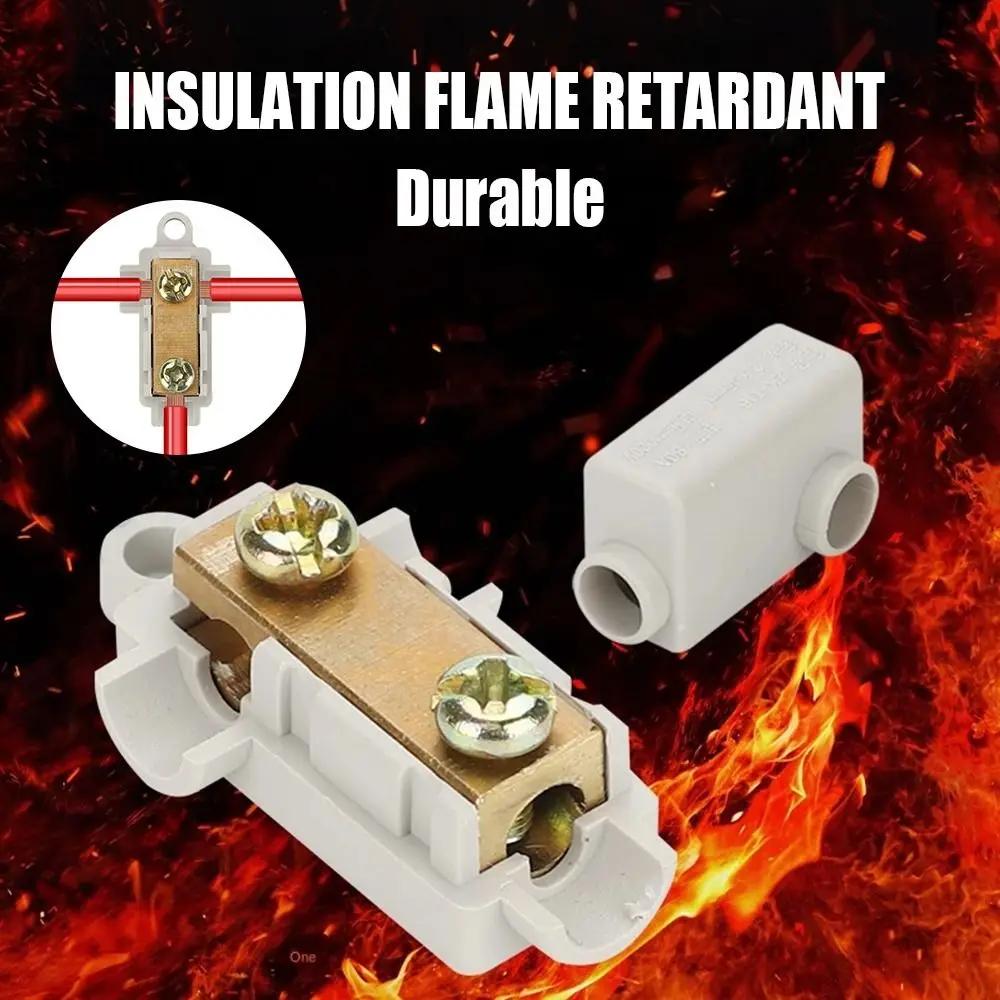 Boîte de jonction Diviseur Bloc de connexion de fils Borne de branchement haute puissance Borne de câblage de type T Borne de connexion rapide de fils