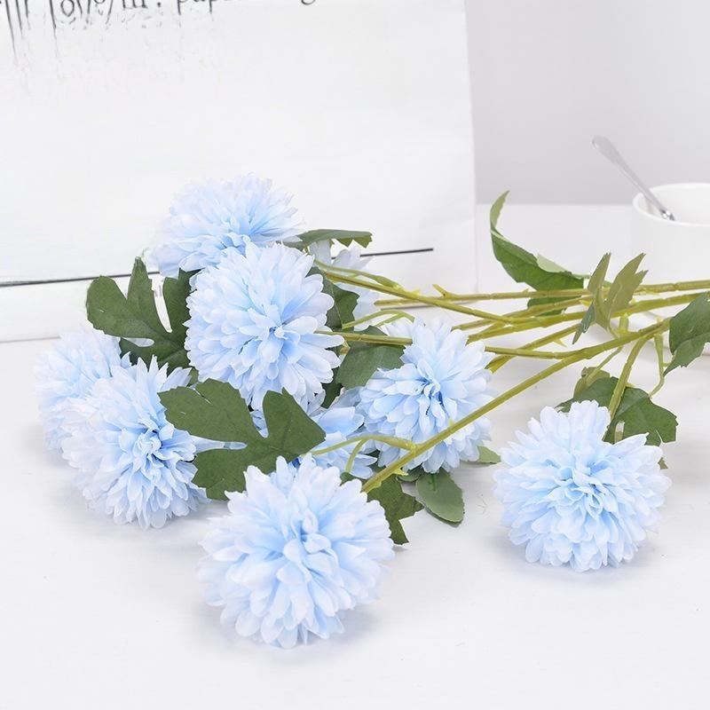 

Одуванчики Искусственные Хризантемы Цветы Для Свадеб И Мероприятий Праздничные синий