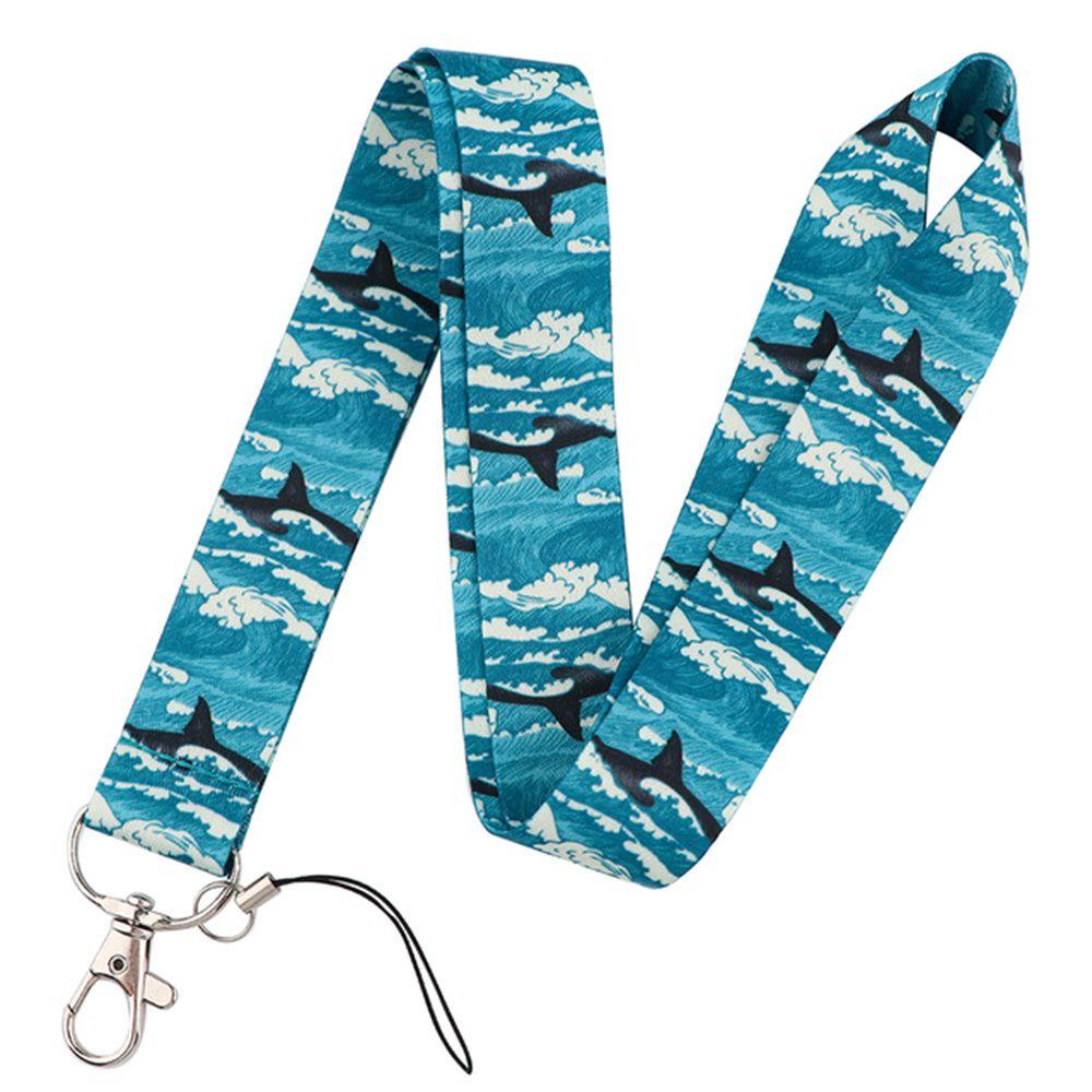 Name Tag Holder Mobile Phone Strap Marine Animal Phone Lanyard Whale Shark Lanyards Phone Hang Rope
