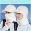 Winter Knit Hat With Face Mask And Ear Cover For Womens Cold Weather Comfort