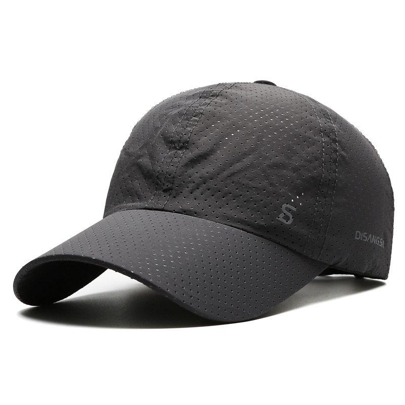 

1pc Original Design Sport Baseball Caps Thin Quick Drying Breathable Duck Tongue Outdoor Men s Sun Summer Fishing Avisor Sun Hat Adjustable серый