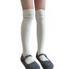 Socks Women'S Stockings Autumn And Winter Knee Socks White Calf Stacking Socks Korean Simple High Tube Socks Pure Cotton Women'S Socks