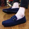 Mocasines para hombre Zapatos de vestir de negocios Cuero de ante Suela blanda Zapatos casuales para hombre Retro Plano Zapatos de vestir Mocasines Diseñador Slip on Zapato de hombre
