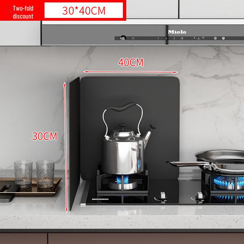 

Перегородка для чорного пічного масла: Термостійкий, вітрозахисний та ізоляційний кухонний аксесуар 30*40 [two fold]