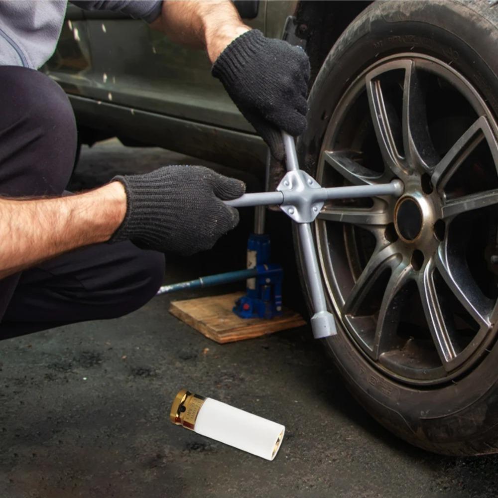 17/19/21/22mm hex socket pneumatic wrench tire screw socket 1/2 inch drive wheel protector impact socket automotive disassembly