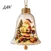 Layered Christmas Tree Ornament Sets 3D Bell Ornament, Winter Scene Clear Decoration with Santa Holiday Home Atmosphere Enhancements Snowman Reindeer