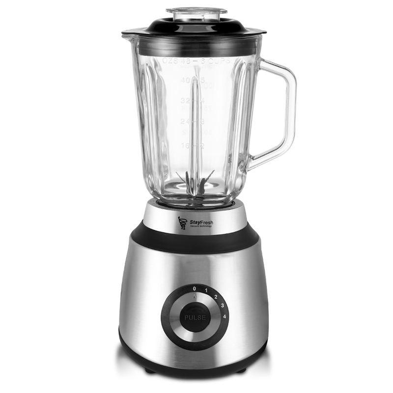 8-in-1 4L High Power Stainless Steel Blender and Mixer with Ice Crusher, Meat Grinder, and Juicer