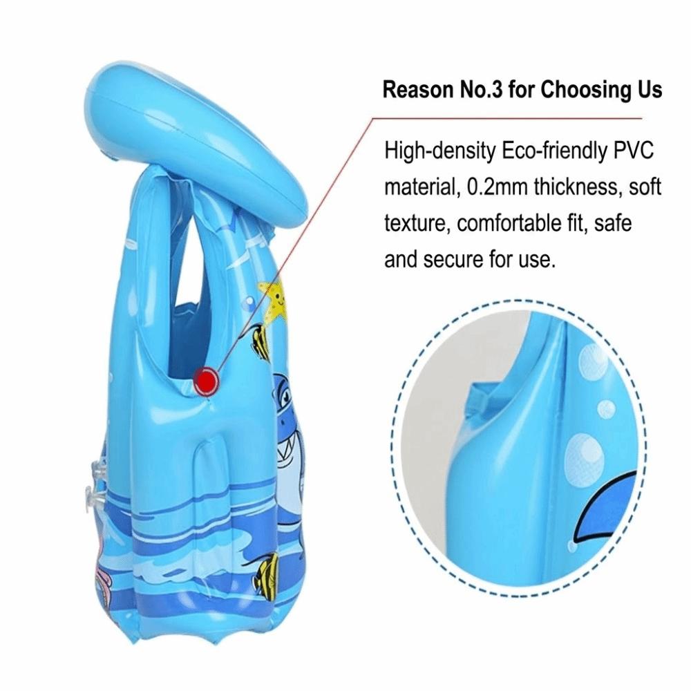 Inflatable Float Vest Independent Airbags Kid Life Jackets Children Safety Vest Water Activities