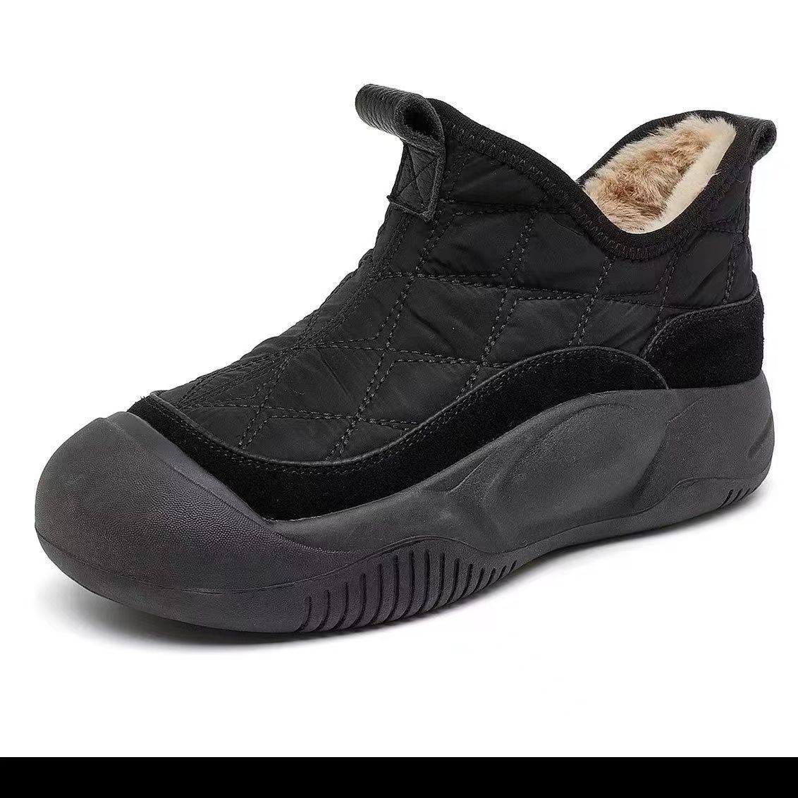 

Зимние ботинки женские нескользящие новые зимние бархатные утолщенные водонепроницаемые повседневные теплые хлопковые ботинки женские короткие ботинки 41