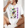 Let The Good Times Roll Mardi Goose Print Women T-Shirt Casual Breathable Short Sleeve Cotton Loose Tops O-Neck T Shirts