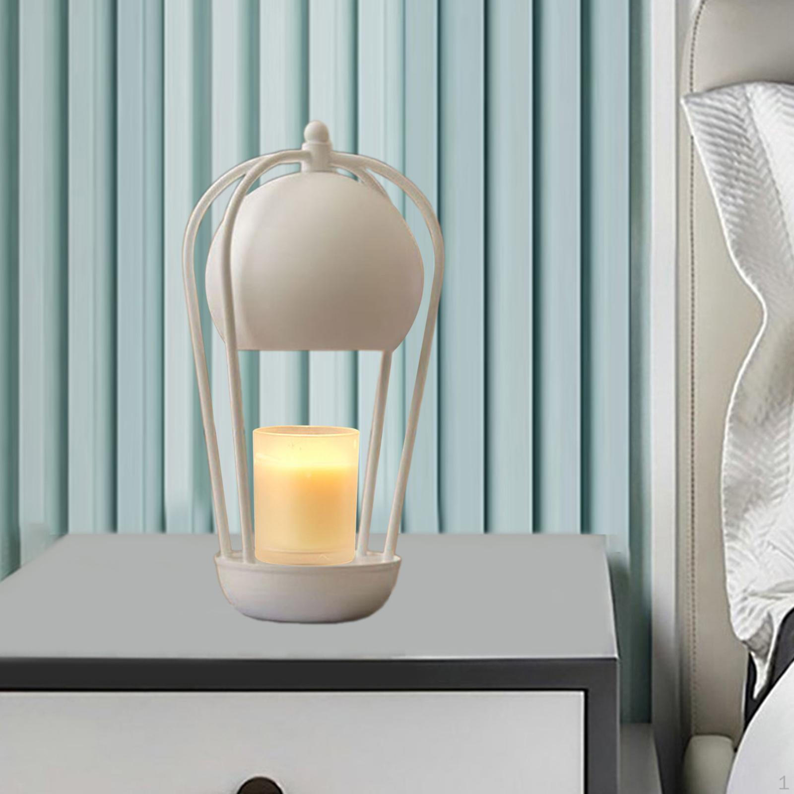 

Подогреватель свечей Лампа рядом с нагревателем Ароматизированный воск для йоги СПА белый