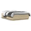 VidaXL Bed Frames, Double Bed with Slatted Base, Adult Bed, Bedroom Furniture, Modern, Sonoma Oak 3209704