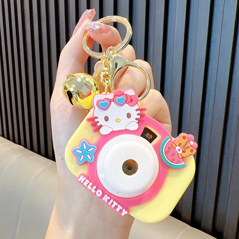 Luminous Cartoon Projector Camera Keychain - Small Gift & Bag Pendant