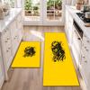 Pittsburgh Steelers Flannel Kitchen Floor Mat – Non-Slip, Absorbent and Easy to Clean Suitable for Kitchens, Entryways Bedroomsand Bathrooms