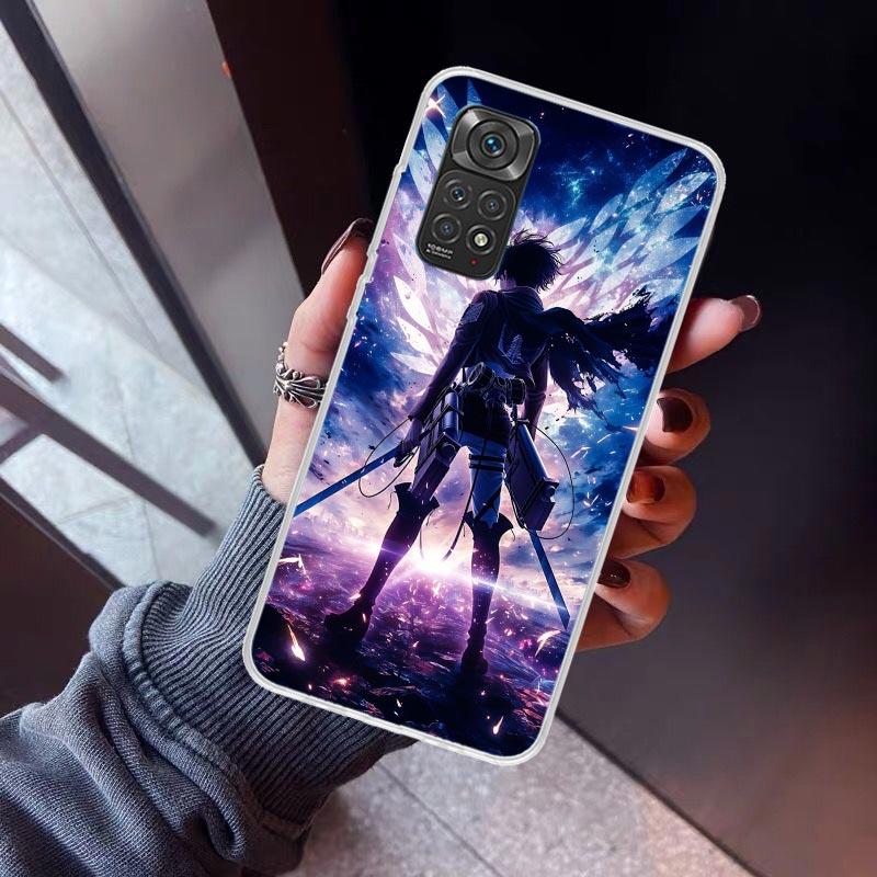 A-Attack on T-Titan Levi Phone Case For Xiaomi Redmi Note 10 11 12 13 14 15 Pro Plus 11S 12S 14S 11T 11E 10S Soft TPU Back Cover