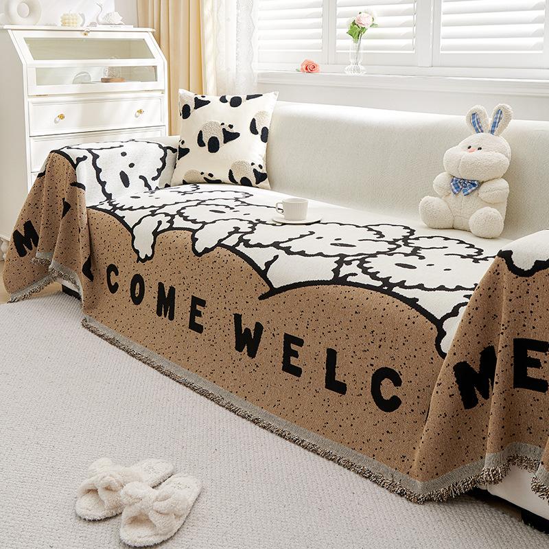 

Ткань для чехла на диван Полностью закрытый Четыре сезона Универсальное шенилловое полотенце для дивана Мультяшная подушка для дивана Пылезащитный чехол для дивана Чехол для дивана 180-130