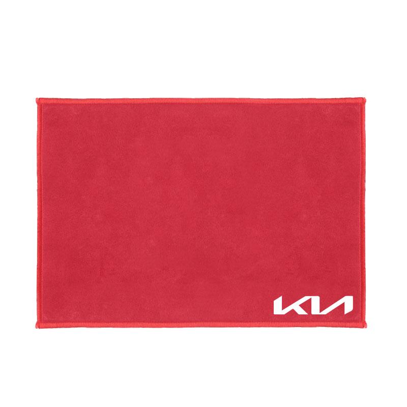 For Kia Morning Sorento XCeed Soul Cerato Venga Cadenza K9 Seltos Tell Suede Fleece Microfiber Towel Car Logo Cleaning Rag Cloth