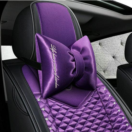 Car Headrest Cartoon Pillow – Goddess Lady Waist Cushion & Support