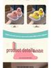 Kleine Ente Plüsch rutschfeste Baumwollpantoffeln für Kinder - Süßes pelziges Design für Jungen & Mädchen