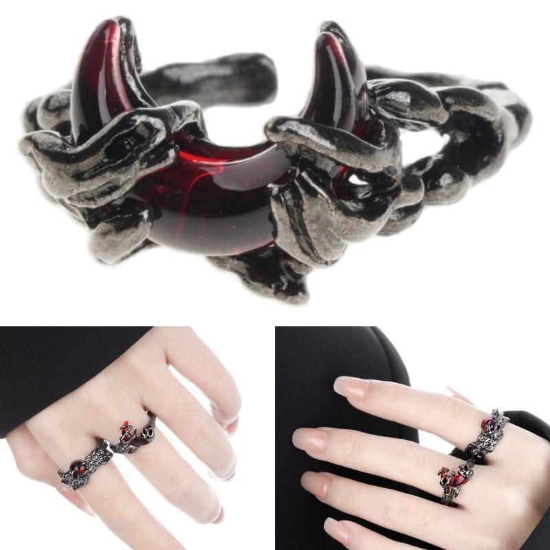 Anello Ispirato al Sole/Luna Misura Regolabile Anello Aperto con Finitura Effetto Liquido Accessorio Accattivante per Coppie