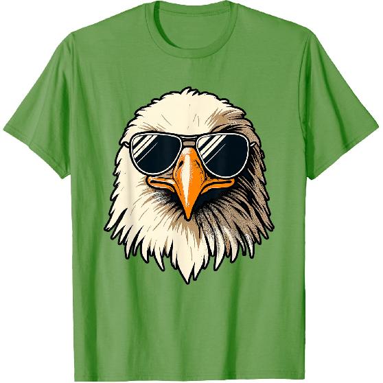 Bald Eagle 4th of July Men Funny Eagle T-Shirt