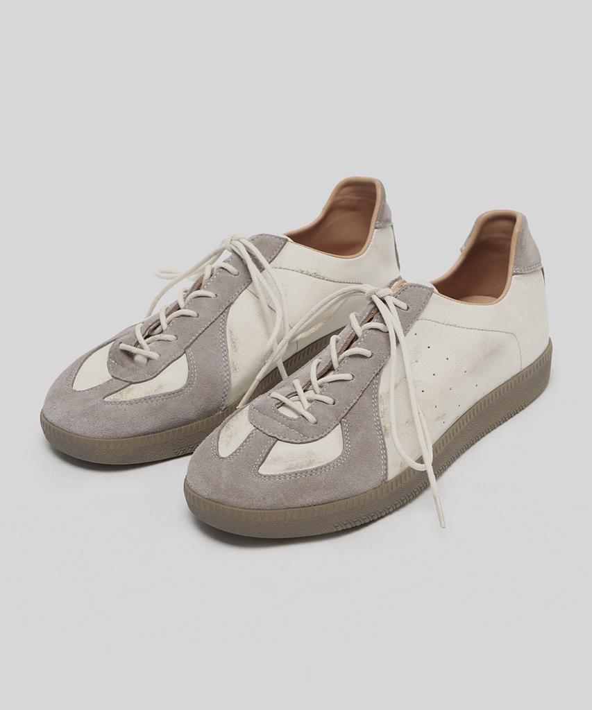 Wetheroad Wtrd3120 Ader Horse Leather German Army Sneakers Washed Grey