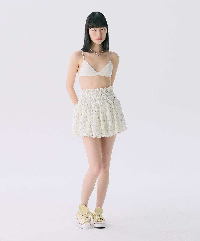 Jun Jun Space Vol12. Smocked Cloud Skirt_Pink(Vol12. Smoked Cloud Skirt_Pink)