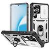Heavy Duty Armor Phone Case For Samsung Galaxy S25 S24 S23 S22 S21 Ultra S20 FE Plus Note 20 Ultra Lens Protect Ring Stand Cover