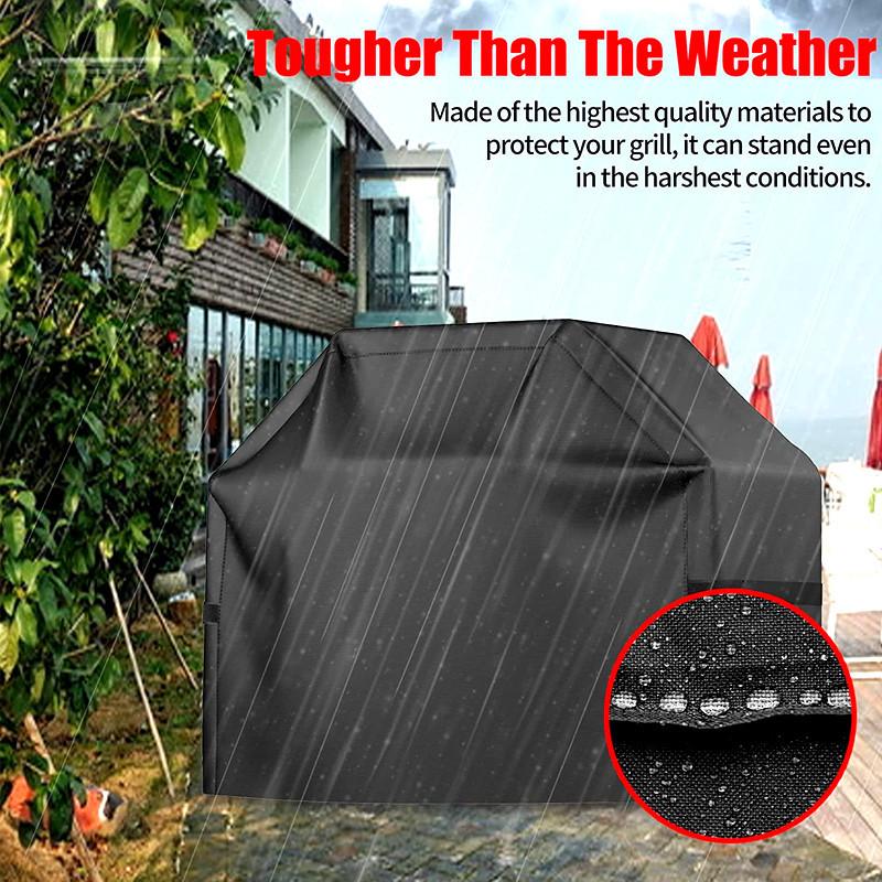 BBQ Grill Cover Barbeque Waterproof Anti-Dust Weber Heavy Duty Charbroil Outdoor BBQ Cover Rain Protective Barbecue Cover 3 Size