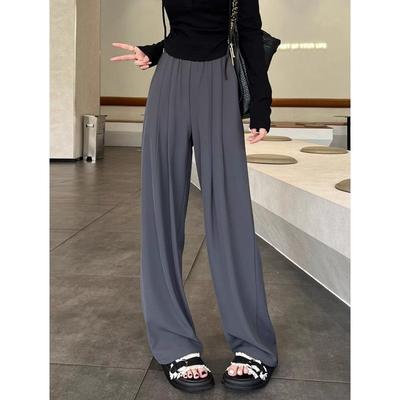 Loose Wide-leg Pants for Women In Spring Thin Drooping High-waisted Slim Suit Pants