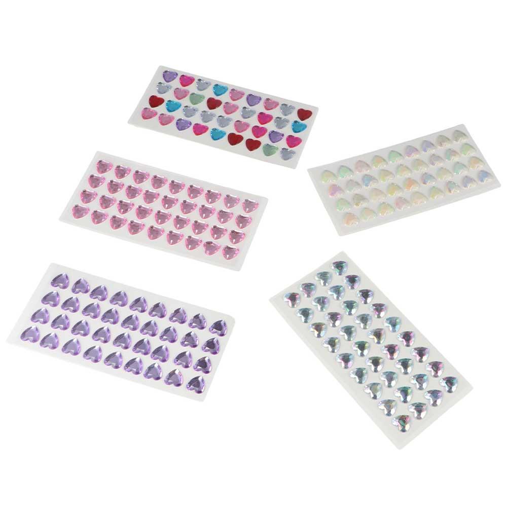 Laptop Bling Decorative Sticker Love Heart Rhinestone 3D Crystal Sticker DIY Children Toys