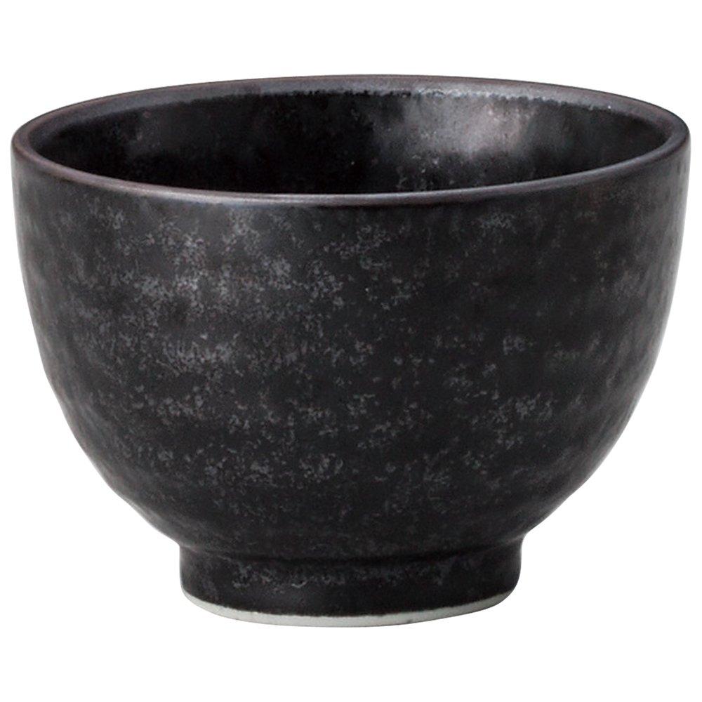 Yamashita Kogei Black Crystal 15027610 Teacup, Porcelain, 8.3×5.4cm (150cc), Sencha,