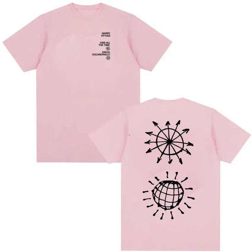 Harry Styles Kiss All The Time Disco Occasionally Tour 2026 Graphic TShirt Unisex Fashion Loose Cotton TShirt Streetwear