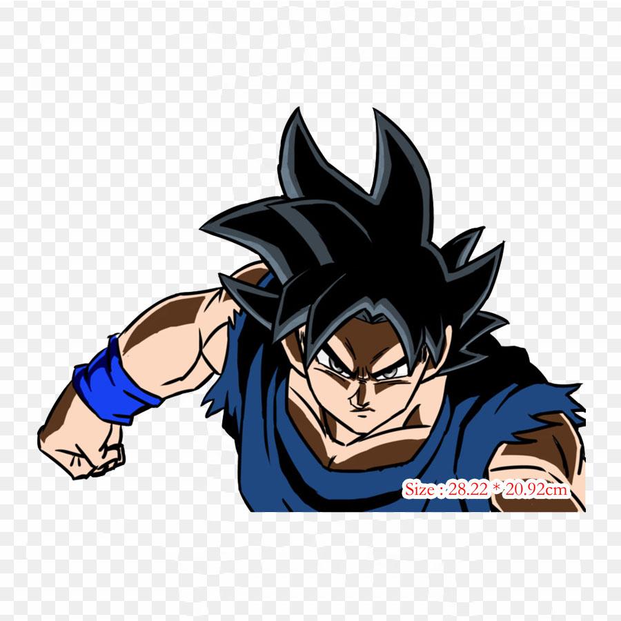 Patches For Clothes Bag Iron On Thermal Stickers Fictional Character Goku Saiyan Pattern Washable Heat Transfer