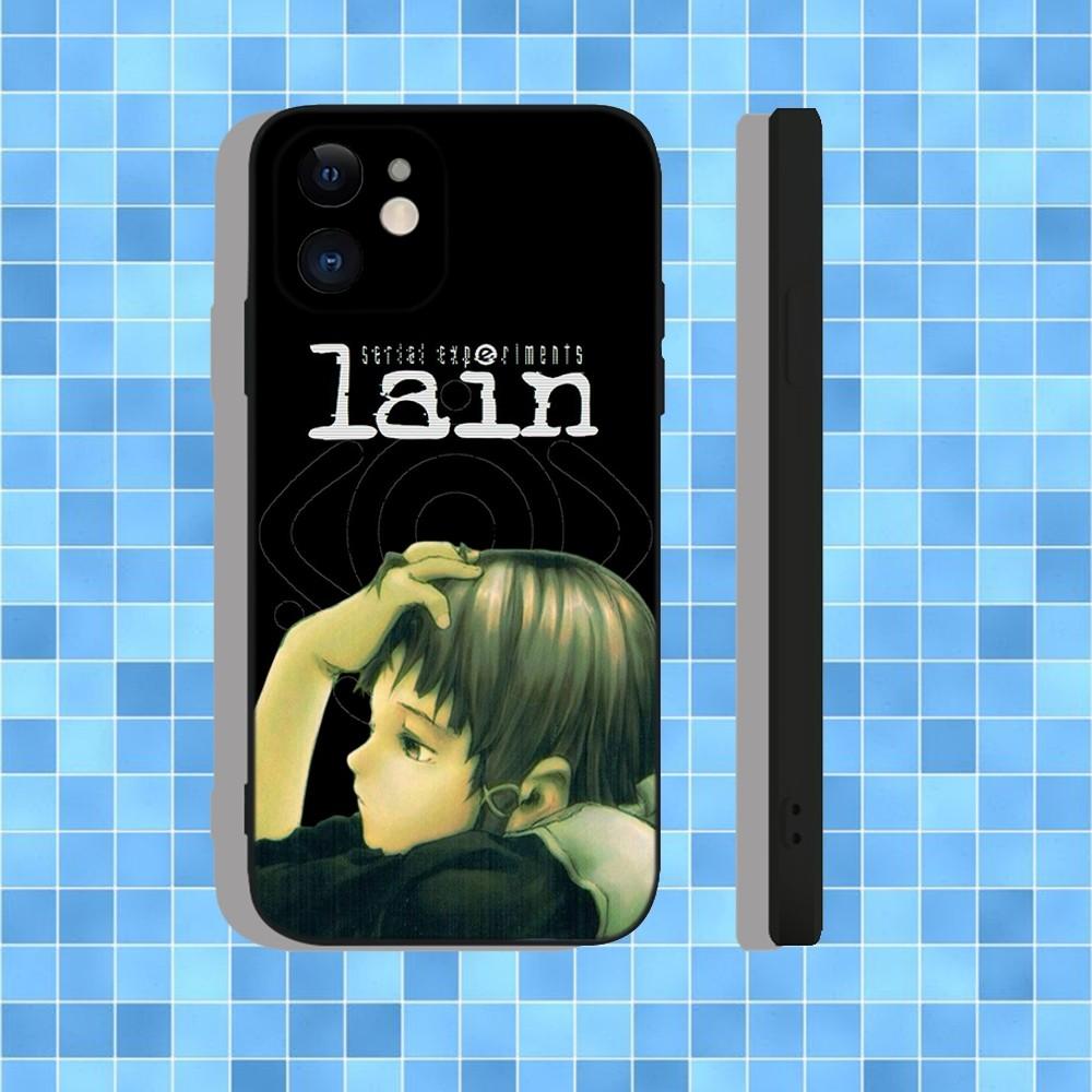 Serial Experiments Lain  Phone Case For iPhone 16,15,14,13,12,11,Pro,Max,Plus,X,XS,XR,SE,8,7,Mini,Soft Silicone Black Case