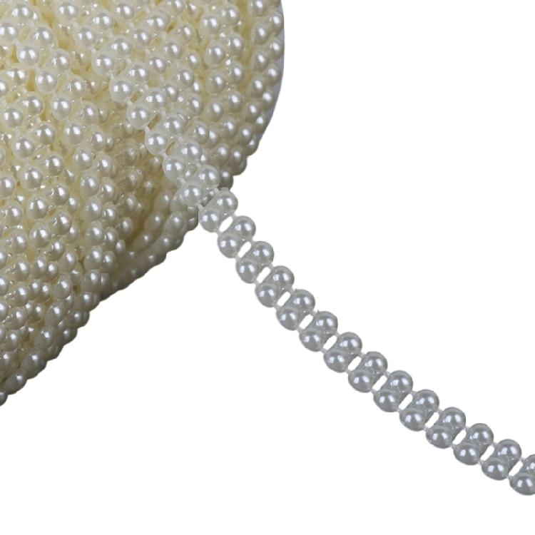 Imitation Pearls Beads Chain for Wedding Party Decoration Artificial Pearls Resin Beads for Art Craft and Jewelry Making
