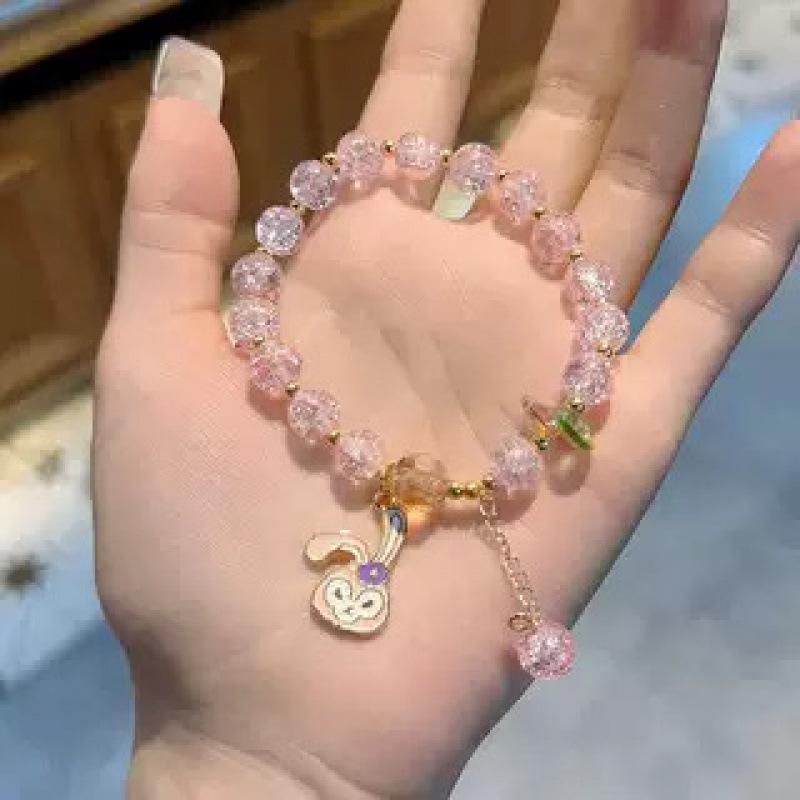 Colorful Crystal Beaded Fishtail Bracelet: Sweet, Fairy-Inspired Gift for Best Friend or Girlfriend - Perfect for May Day Outings