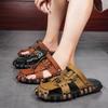 Herren Lederslipper Sandalen Bequem Atmungsaktiv Freizeit Schuhe Herren Mode Sneaker Freizeit Herren Slipper Slides Schuhwerk Männlich