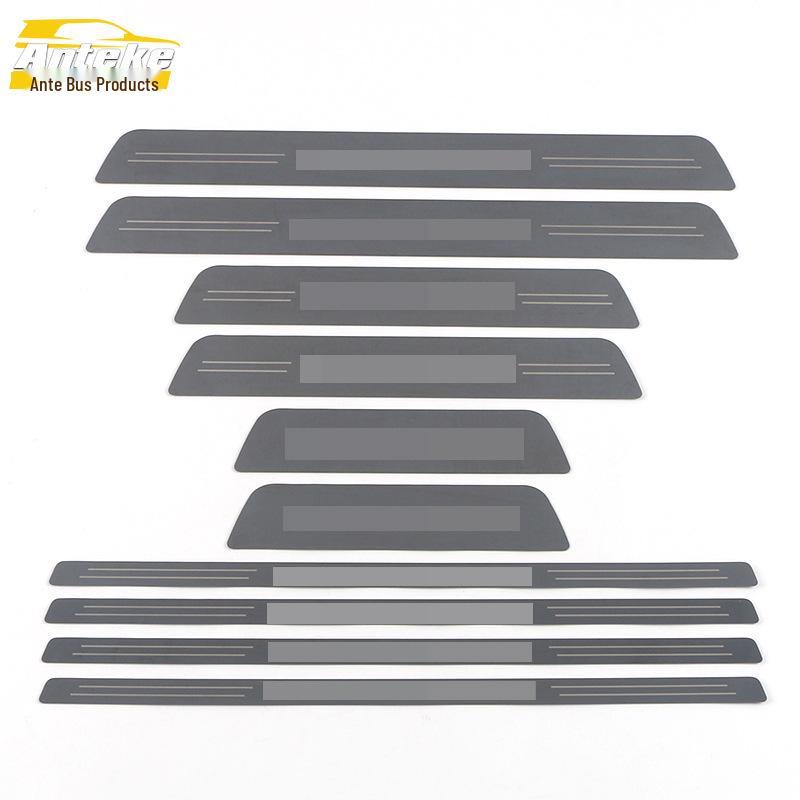 Teramont Stainless Steel Door Sill Trim Sticker: Anti-Scratch Welcome Pedal Scuff Protector Accessory for 2021 Teramont.