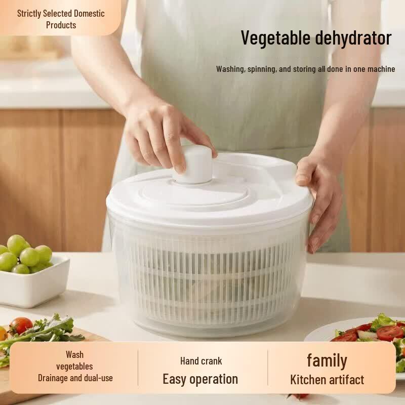 Manual Salad Spinner and Vegetable Dehydrator