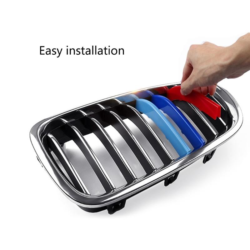 Clip In Front Grille Inserts 3 Colors Trims Strips Grills Cover Grill Cover Clip for 3/4/5/6/7Series Accessories Durable