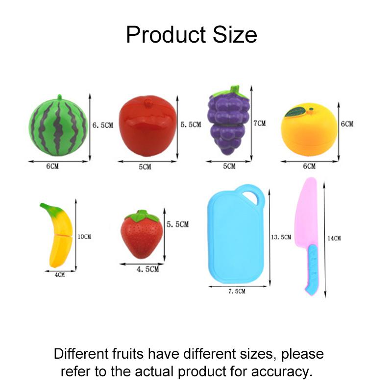 Simulated Fruit and Vegetable Cutting Play Toys Children Pretend Play Parent-child Interaction Toy for Birthday Gift TMZ