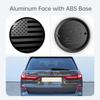 Front Hood Rear Trunk n Flag Emblem Fits for BMW X3 X5 X6 X7 3 4 5 6 7 8 Series (Black, 74mm)