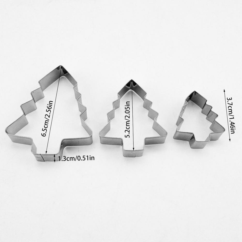 

Christmas Cookie Cutters Holiday Cookie Baking Mold Food-grade Cookie Cutters for Christmas Gingerbread Man Christmas Tree