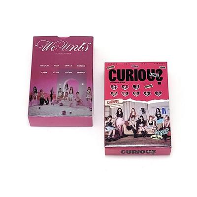 55 CURIOUS UNIS Photocards, Featuring Hyunju, Nana, Im Seo-won, Oh Yoon-ah, and Bang Yoon-ha.