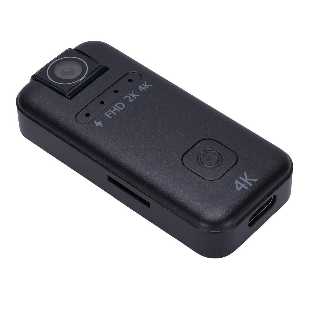 Portable Sport DV Camera 4K Ultra HD Wide Angle Water Proof 180 Degree Rotatable Lens for Outdoor Cycling Recording