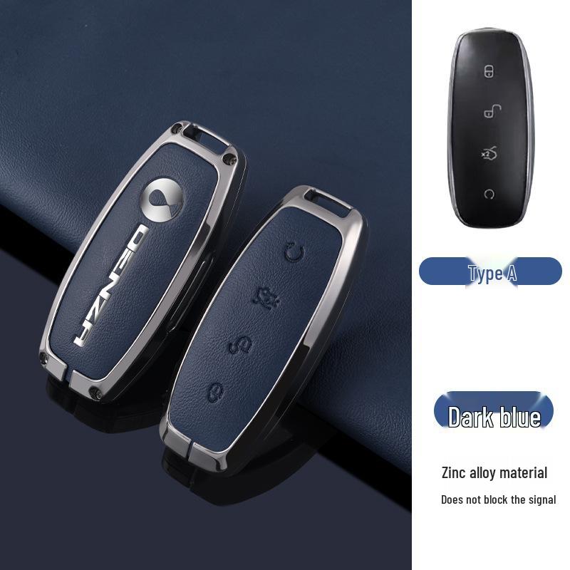 Denza D9 Key Case for 23 Models - High-End N7 N8 Car Remote Control Key Shell & Buckle