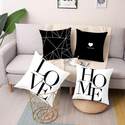 Fashion Geometric Printing Square Pillow Cushion Cover Car Sofa Office Chair Pillowcase Simple Home Decoration