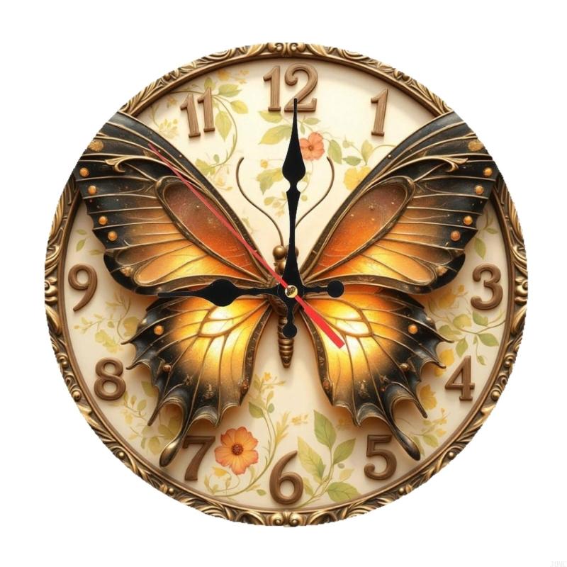 Unique Acrylic Wall Clock Quiet Operations Contemporary Art Decors For Home Enhancement J0MC