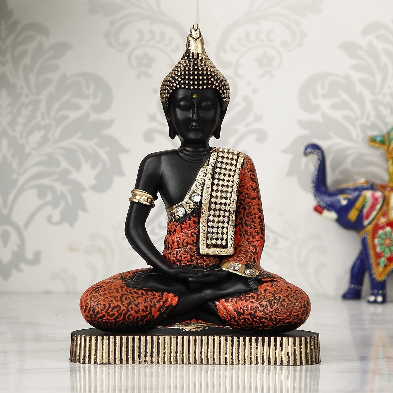 @ Indian Traditional Lord Gautam Buddha Figurine For Home 218Gm Zr-9000-60%Off